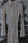 Mutedance 24 Autumn and Winter Button Lapel Long Sleeve Dress MD-MD24FW82-hoary MD24FW82 MD24FW83